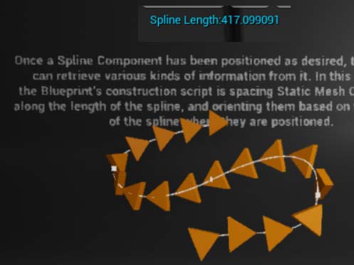 Get Spline Length example