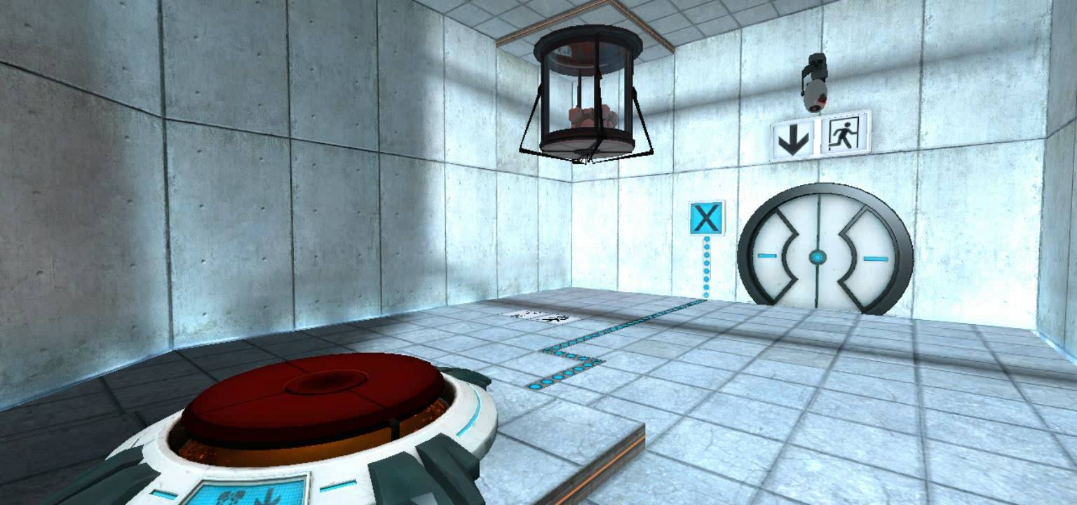 Example puzzle from Portal